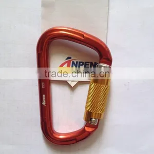 Twistlock Aluminum Karabiner for Climbing, Rescue, Rappelling, Zipline Activity thumbnail-1