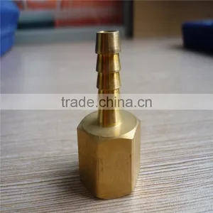 Female Threaded Connection With Sleevee for Rubber Hose , Auto Electrical Brass Connector1/8*6mm thumbnail-1