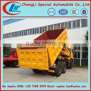 Dongfeng 6x4 Dump Truck With Crane, Dump Truck Mounted Crane thumbnail-3