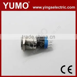 LA16JS 16mm Momentary/alternate Stanless Steel/brass Crust Material 3A/250VAC 5 Pin Metal Button Push Button Switch thumbnail-3