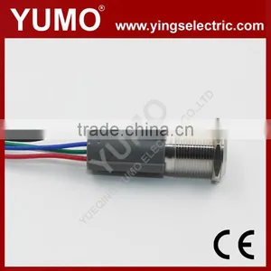 LA19 Series IP65 5 Pin Terminal 5A/250VAC Stainless Metal Push Button Connector Metal Push Button Insert Shell thumbnail-1