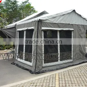 Off Road Front Forward Hard Floor Travel Trailer Caravan 4X4 4WD Camper Trailer C12S thumbnail-1