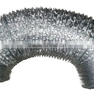 Greenhouse Premium Quality 25ft 4 6 8 10 12 Inches Spiral Aluminium Light Proof Air Ducting / Hose Duct / Vent Pipe With Clamp thumbnail-1