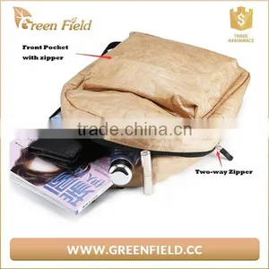 New Design Custom Korean Fashionable Waterproof Tyvek Brown Travel Backpack thumbnail-1