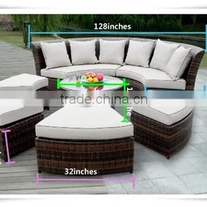Outdoor Rattan Sofa Cum Bed thumbnail-4