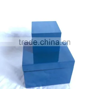 High Quality Best Selling Eco Friendly Set of 2 New Blue Lacquered Box From Vietnam thumbnail-1