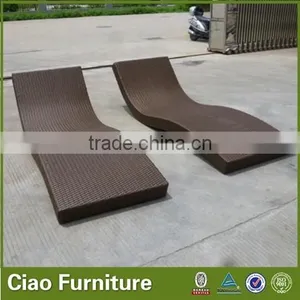 Resin Outdoor Rattan Furniture Sun Lounger for Sale thumbnail-1