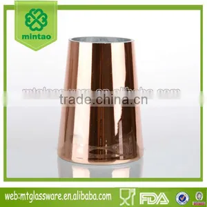 Hand Made Top Grade Home Decor Color Electroplate Glass Vase Style thumbnail-1