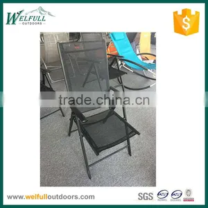 7 Positions Adjustable Folding Aluminum Garden Chair thumbnail-1