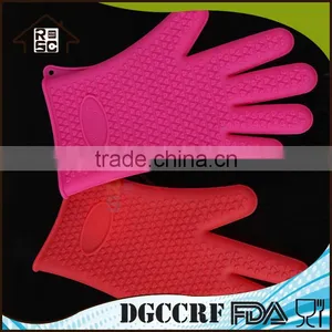 NBRSC Strict Quality Checked Healthy and Protective Silicone Oven Gloves With Fingers Oven Mitt Kitchen Glove thumbnail-3