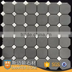 Carrara White Marble Mosaic Flower Mosaic Tile for Bathroom thumbnail-5
