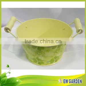 High Standard Cheap Round Balcony Metal Plastic Hanging Basket Pots thumbnail-3