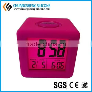 Candy Color Lovely Shape Alarm Clock, Square Shaped Clock, Cube Alarm Clock thumbnail-5