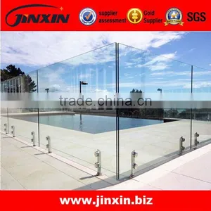 Frameless Glass Pool Fencing Glass Spigot/stainless Steel Pool Fence thumbnail-1
