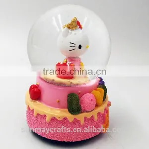 Custom Polyresin Happy Birthday Snow Globe for Sale thumbnail-5