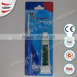 China Wholesale Oem Travel Toothbrush With Toothpaste Inside Tooth Brush Oral Hygiene Dental Supplies thumbnail-1
