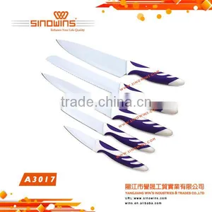 A3017 Non-stick Coating 5pcs Stainless Steel Knife Set thumbnail-1