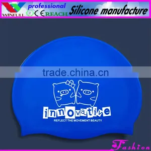 Fashion Print Silicone Swimming Caps,novelty Swim Caps thumbnail-1