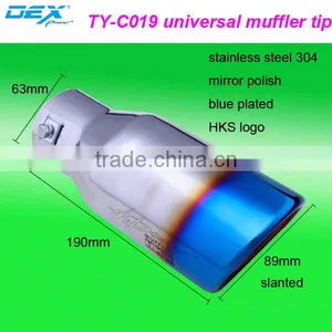 High Quality Auto Part Stainless Steel 304 Universal Exhaust Muffler Tip thumbnail-1