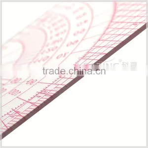 Kearing Chinese Manufacture Multi Use Pattern Grading Ruler Plastic Rulers With Protractor B75 thumbnail-6