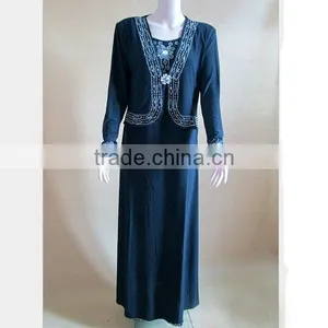 HD-MD10 Hot Sale Islamic Plus Size Muslim Abaya Dress/women Dress thumbnail-1