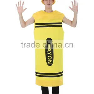 Adult Men's Yellow Crayon Costume thumbnail-1