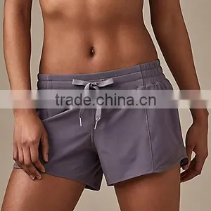MGOO Wholesale Drawstring Waistband Womens Sport Shorts 100% Polyester Dri Fit Short Pants thumbnail-4