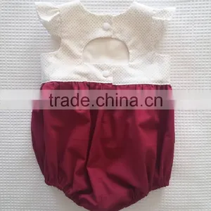 Hot Selling 2017 Summer Baby Girl Clothes Cute Angle Short Sleeve Cotton Fashion Desigin Baby Romper thumbnail-5
