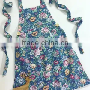 Flower Pattern Cotton Apron Baby Apron Top 100 Selling Products In thumbnail-2