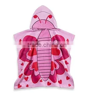 Kids Printed Superhero Hooded Beach Towel in Multi Color,wholesale Cotton Beach Towels Printing thumbnail-4