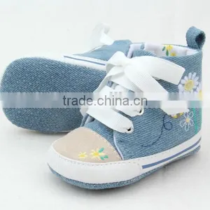 Top Quality Anti-skid Infant Boy Canvas Cotton Soft Toddler Shoes Pre-walker Sport Shoes thumbnail-3