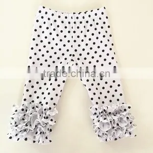 Wholsale Baby Girl Ruffle Pants, Customized Icing Baby Leggings Available in Many Patterns thumbnail-1