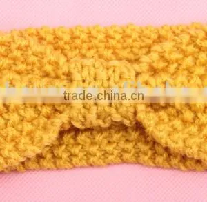 Crochet Knitting Baby Headband, Baby Turban Knitting Headband thumbnail-4