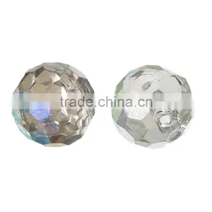 Discount Faceted 11mm Ball Single Hole Acrylic Button OEM Accepted thumbnail-1