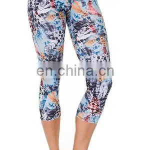 Printed Knitted Leggings/ Stretch Yoga Pants thumbnail-4