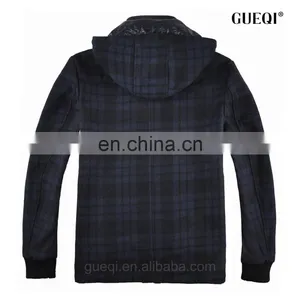 Classic Men Customized Diamond Lined Wool Coats thumbnail-2