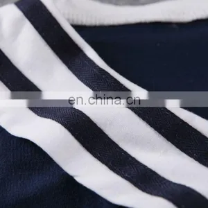 China Supplier 2016 Women Navy Blue Sailor Collar T-Shirt Lady Embroideried Blue Short Sleeve Tops thumbnail-4