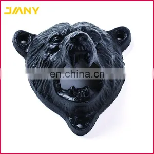 Custom Cast Iron Wall Mount Grizzly Bear Beer/Soda Bottle Opener thumbnail-3
