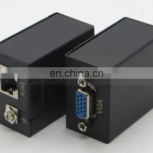 60M VGA Extender Repeater Adapter Over Single RJ45 Cat 5e Cat6 Network Cable Support 1080P Full 3D 1 Transmitter + 1 Receiver thumbnail-3