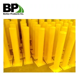 Yellow Powder Coated With Stock Steel Bollards thumbnail-5