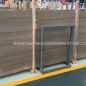 Brown Wooden Marble, Coffee Wooden Marble, Brown Wenge Marble, Coffee Wood Marble Slab,Grey Serpegiante Marble thumbnail-5
