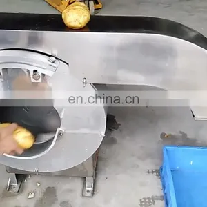 Auto Potato Chips Making Machine / French Fries Stainless Steel Potato Stick Cutting Machine thumbnail-1