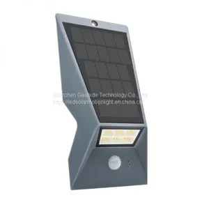 PIR Motion Sensor Waterproof Ip65 Three Working Modes Led Solar Wall Light thumbnail-2