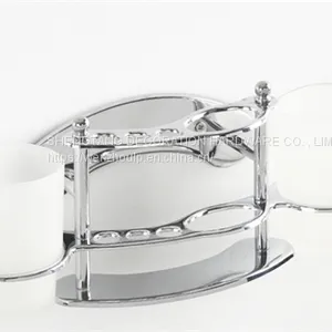 Multi - Functional Bathroom Accessories Wash Gargle Cup Holder Stainless Steel Toothbrush Holder Chrome Plated Simple Practical Object Holder thumbnail-2