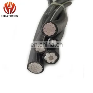 N FC33-209 Aluminium Cable 3 x 70mm2 + 56mm2 + 2x 16MM2 PE Insulation ABC Cable thumbnail-1