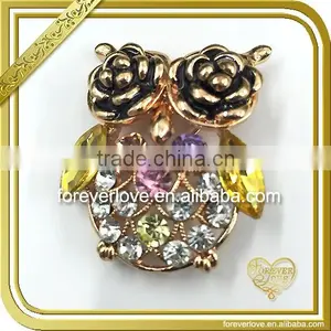 Crystal Animal Brooches Mixed up Color Cicada Brooch FB-051 thumbnail-1