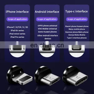 Golden SKY Colorful Data Line Newest 2020 Shenzhen Fast Charging Line Nylon 1m Mobile Phone Magnetic Suction Shenzhen Data Line thumbnail-3