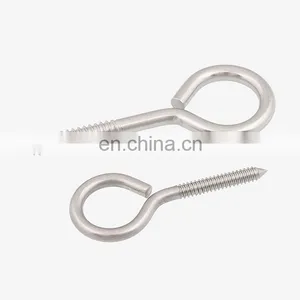 China Manufacturer Carbon Steel Eye Hook Screw With Washer Self Tapping Eye Screw thumbnail-5