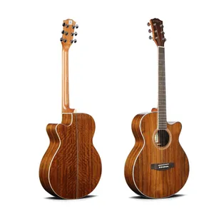 Factory Wholesale Price Oriental Cherry W215 40 Inch Acoustic Guitar OEM Guitar for Guitar Beginners thumbnail-1
