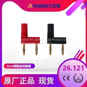 12mm Spacing Short Circuit Plug 26.121 2mm Gold Plated Banana Plug thumbnail-1